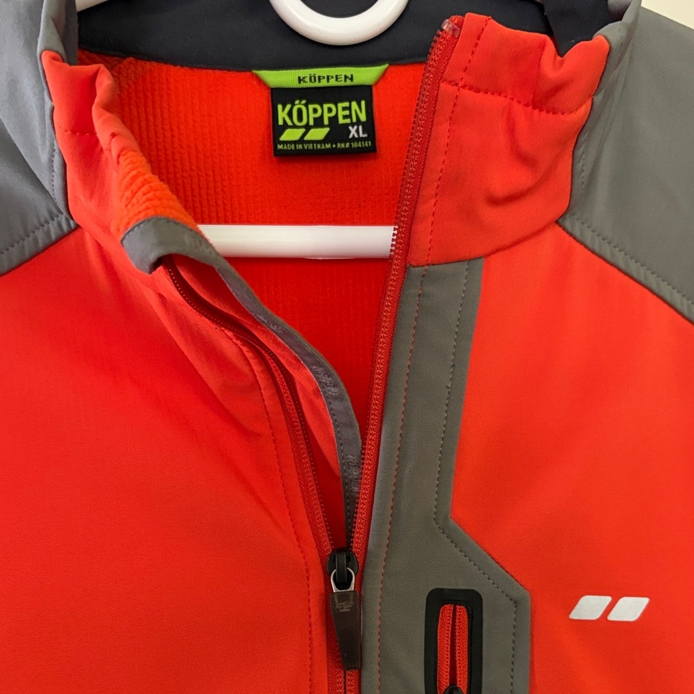 Koppen Orange-Red and Gray Women's Utility Softshell Jacket - Picture 2 of 2